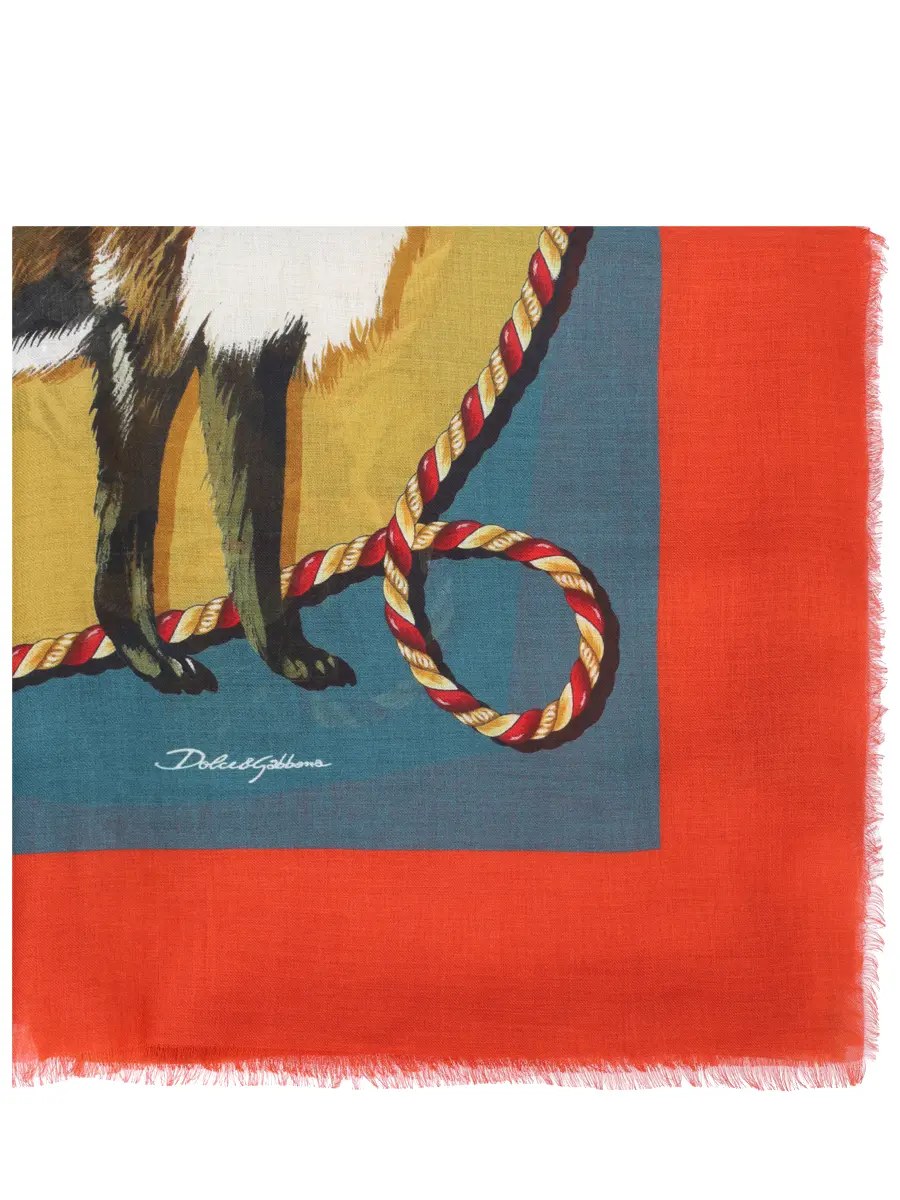 Палантин с принтом