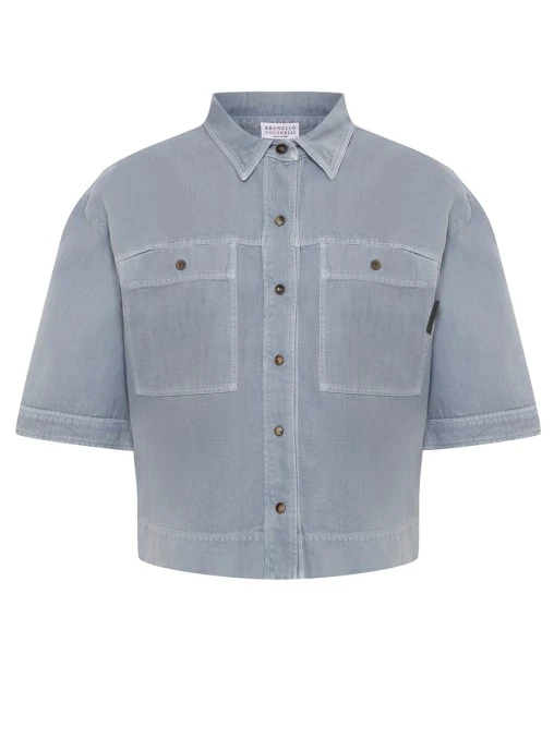 Рубашка джинсовая BRUNELLO CUCINELLI