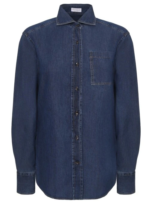 Рубашка джинсовая BRUNELLO CUCINELLI