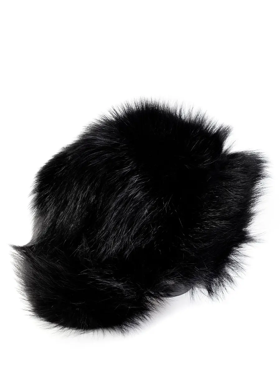 Шапка с натуральным мехом