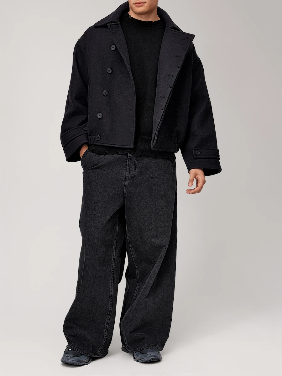 Полупальто шерстяное