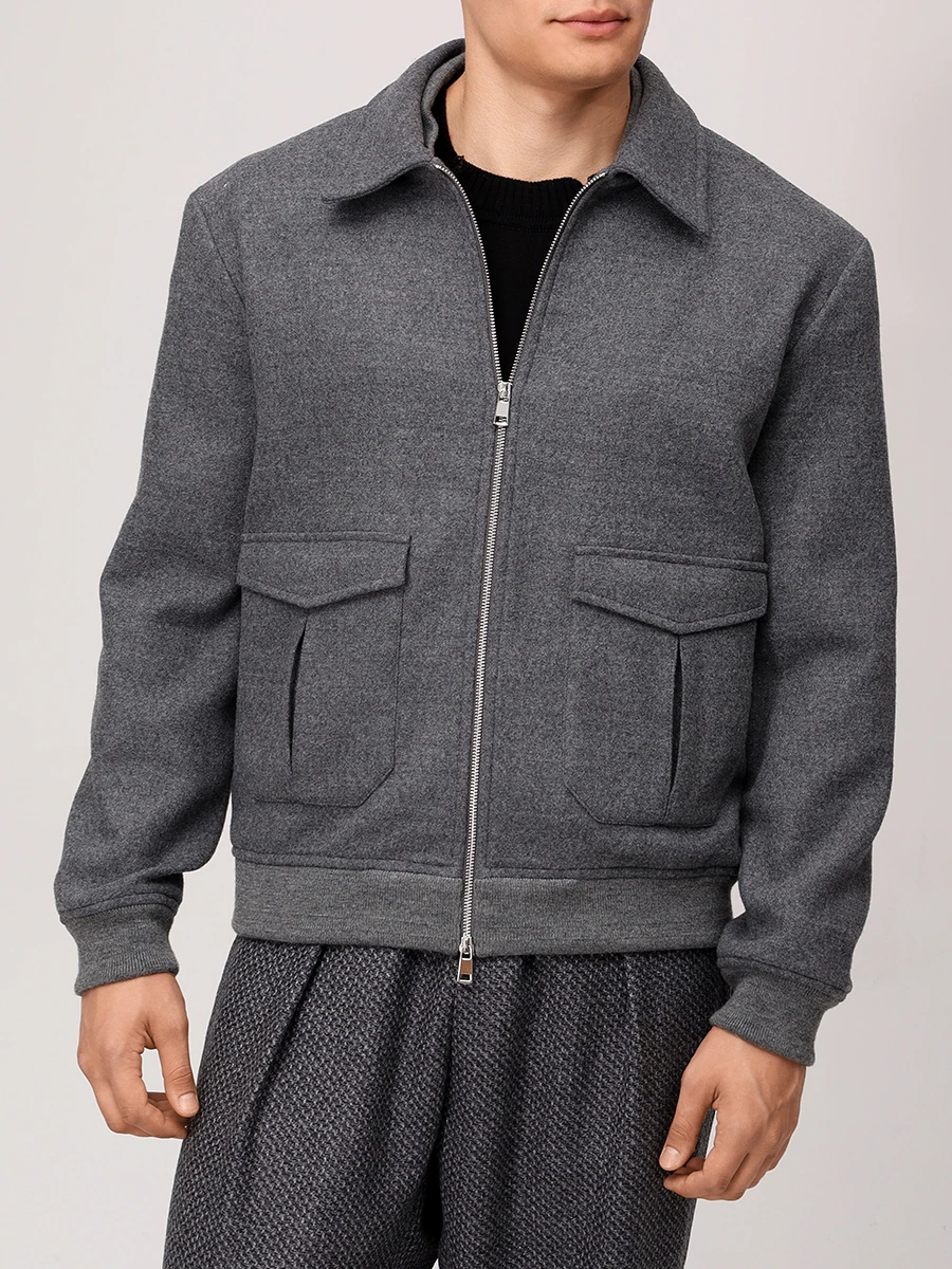 Бомбер «Москино» шерстяной
