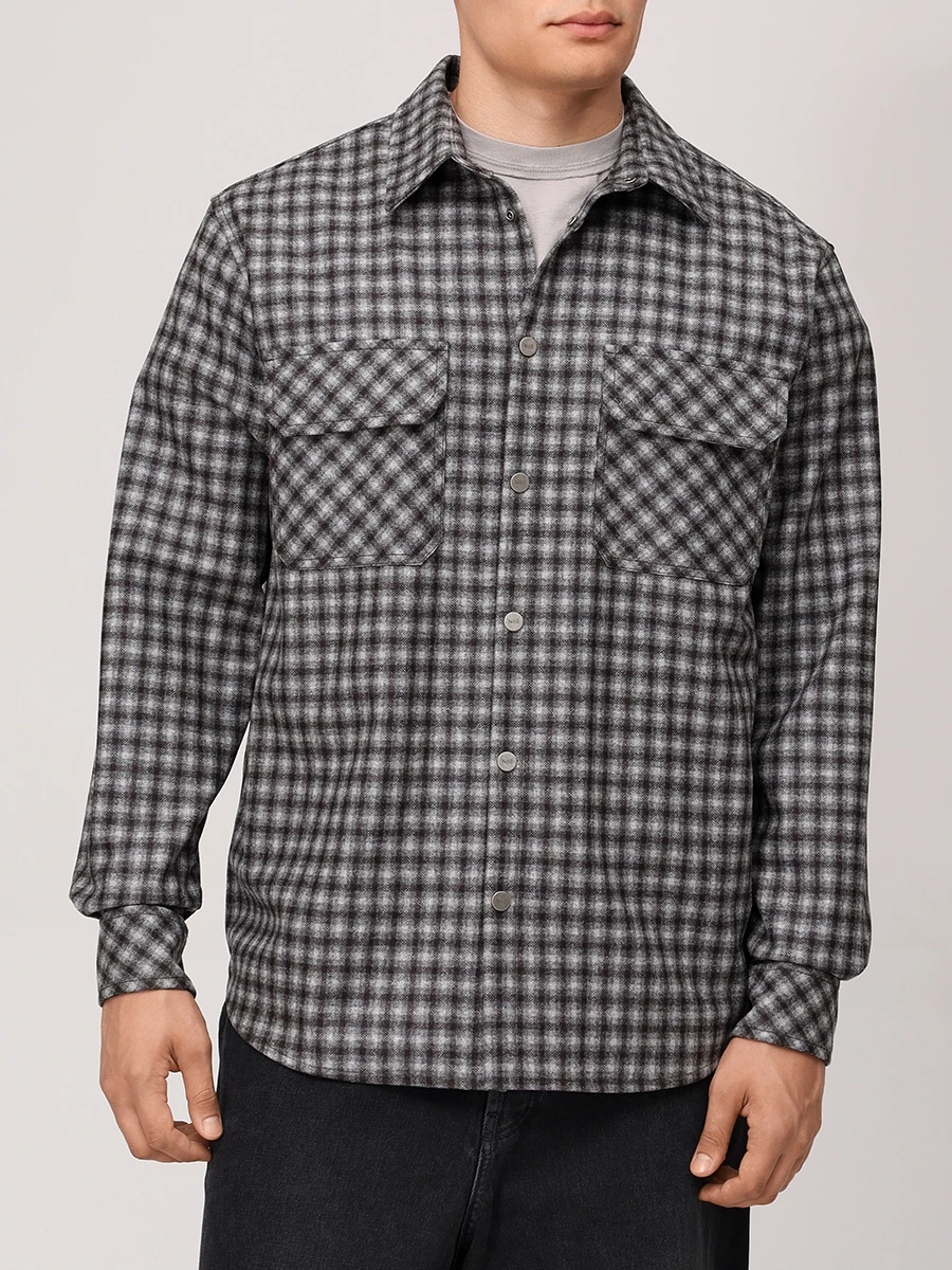 Рубашка Regular Fit шерстяная