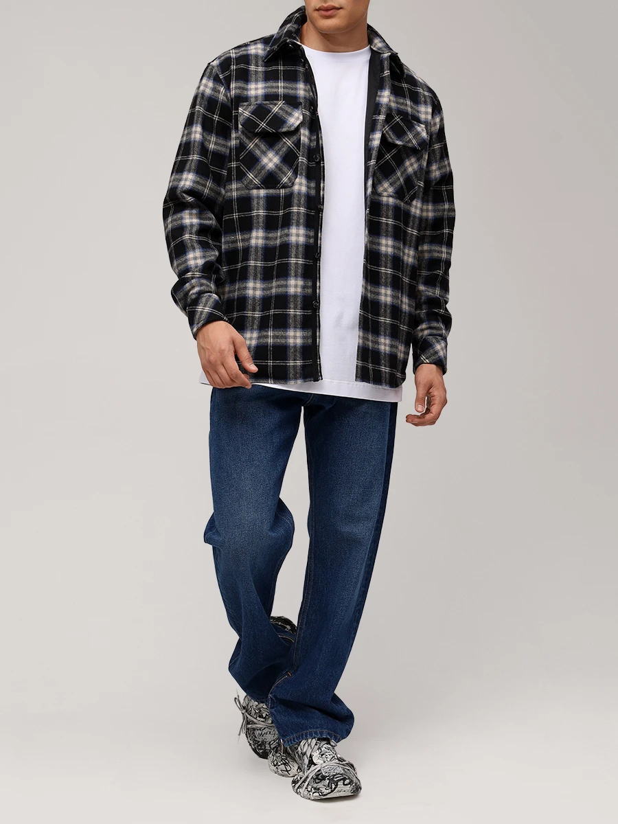 Рубашка Regular Fit шерстяная