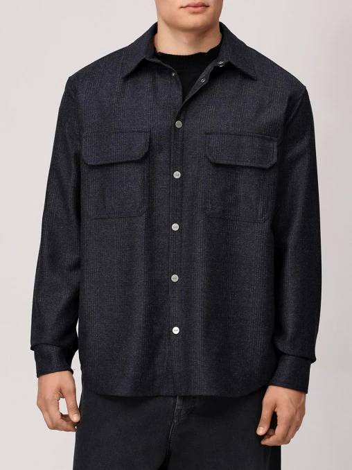 Рубашка Regular Fit шерстяная N68