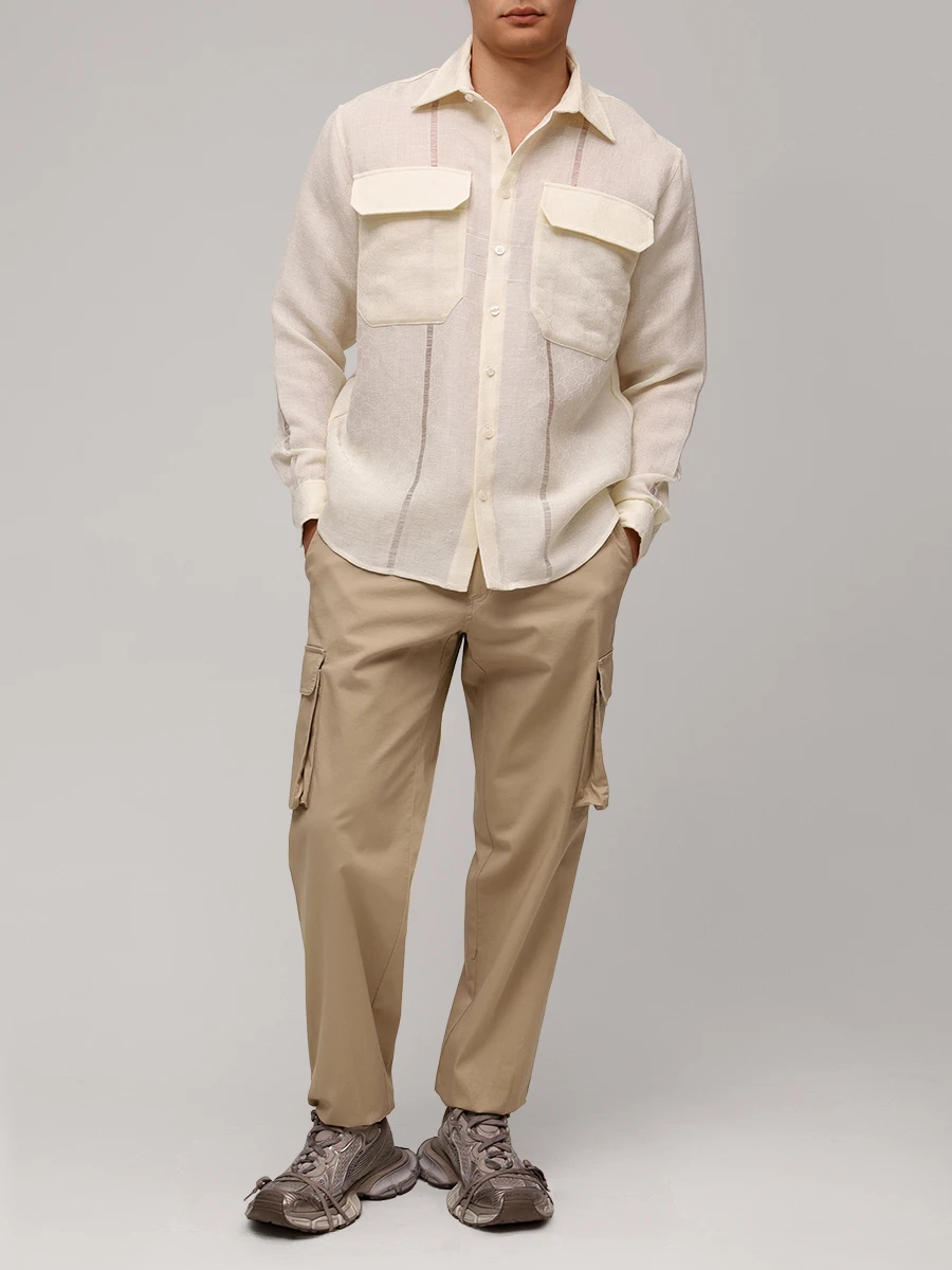 Рубашка Regular Fit льняная