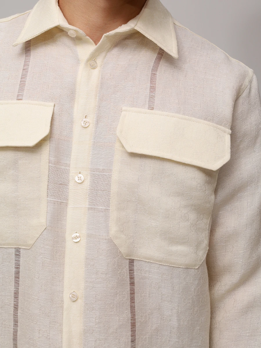 Рубашка Regular Fit льняная