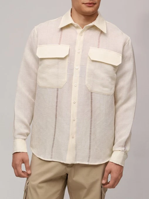 Рубашка Regular Fit льняная N68