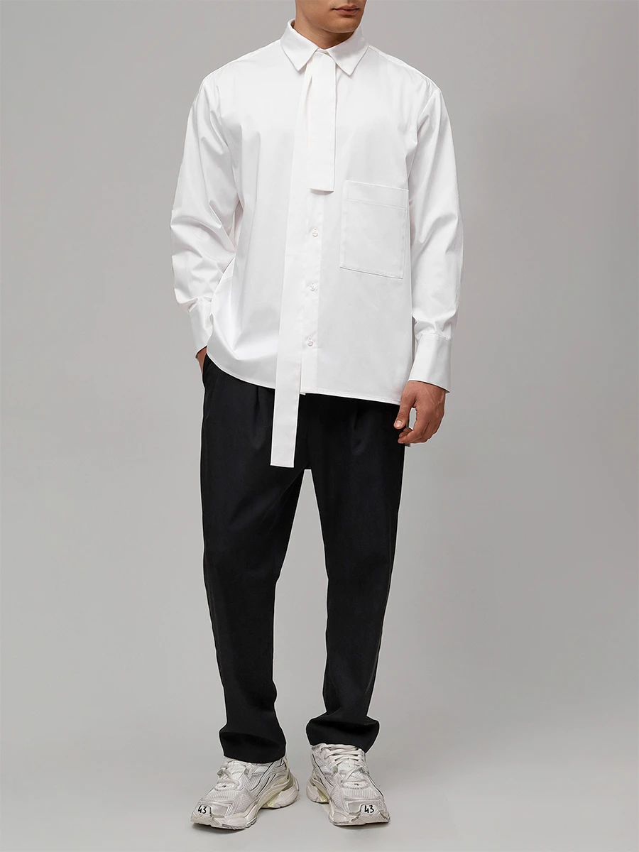 Рубашка с галстуком хлопковая