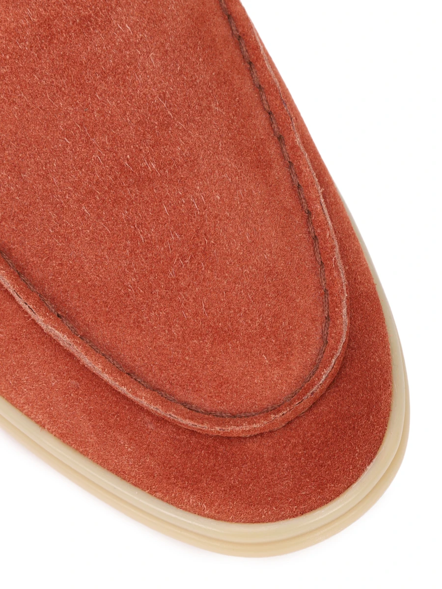 Лоферы замшевые