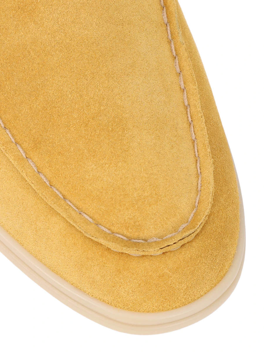 Лоферы замшевые