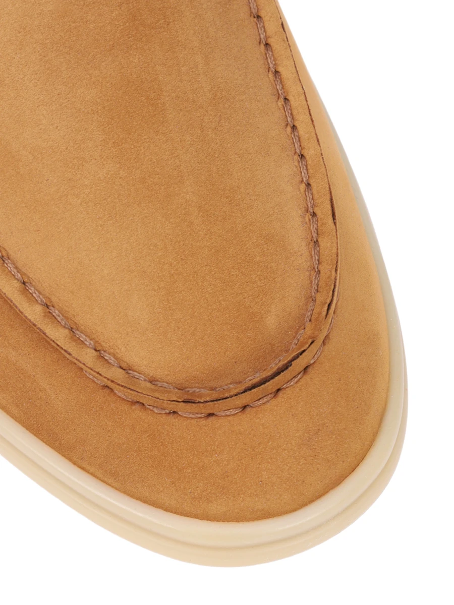 Лоферы замшевые