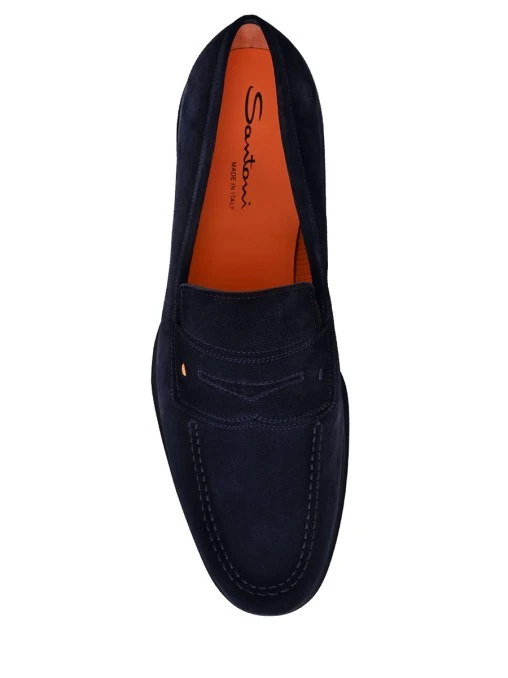 Лоферы замшевые SANTONI
