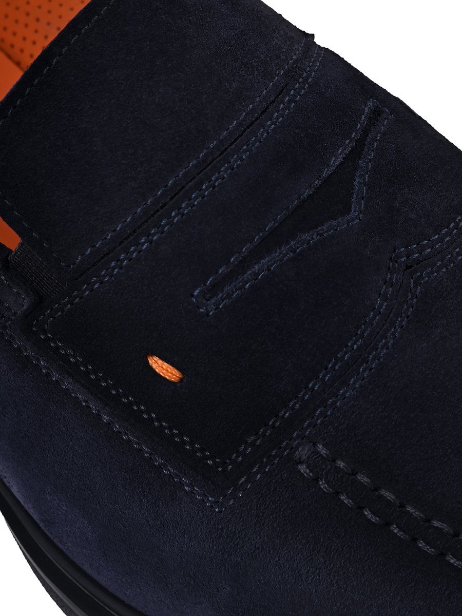 Лоферы замшевые