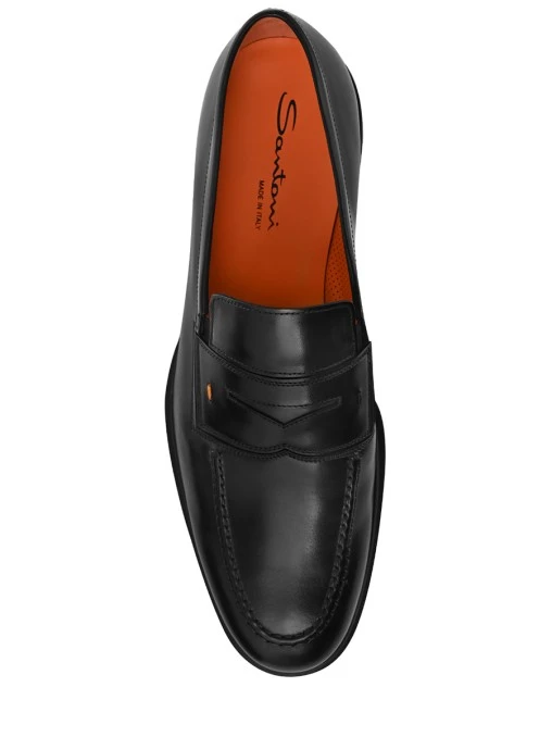 Лоферы кожаные SANTONI
