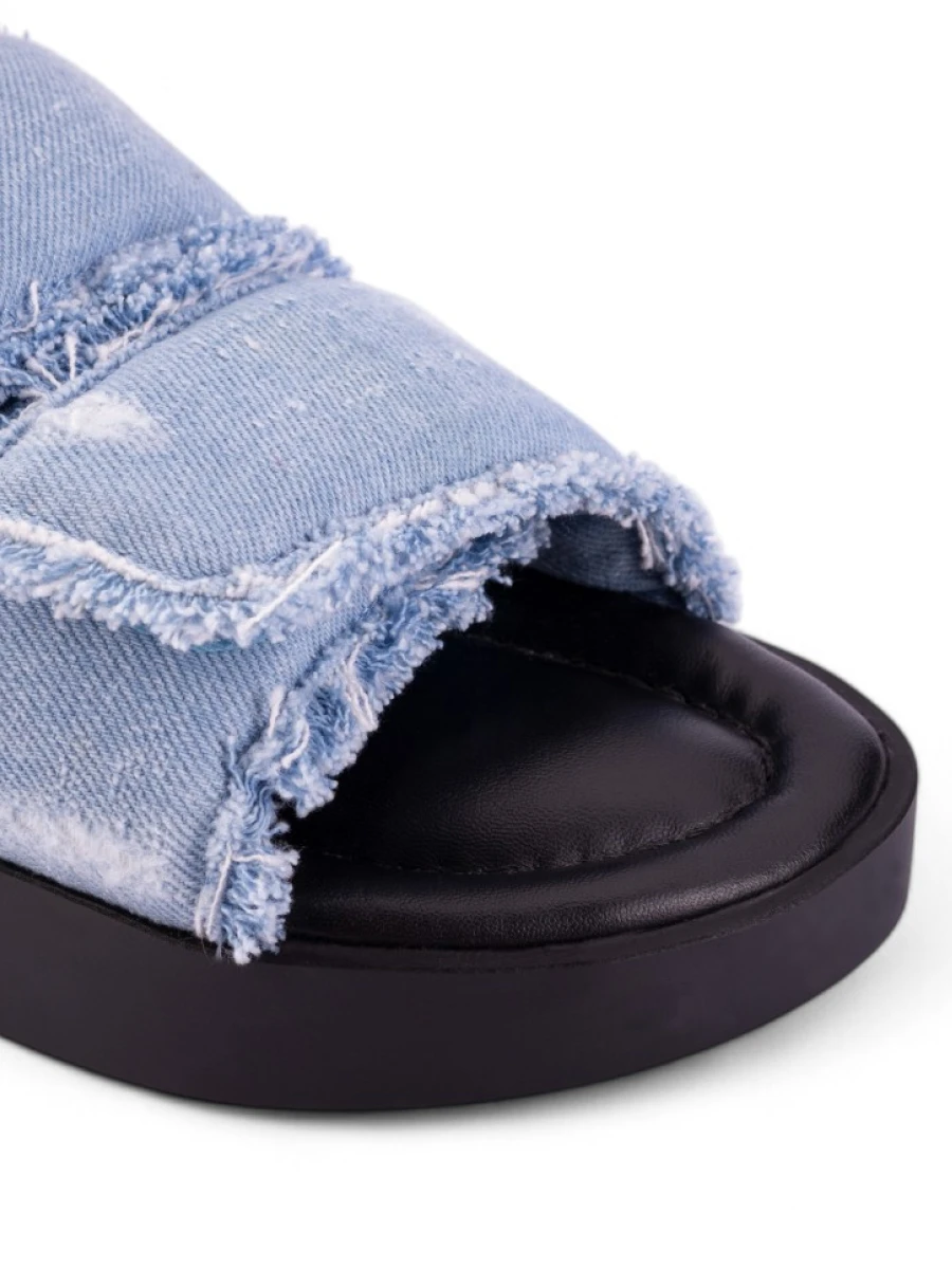 Шлепанцы джинсовые