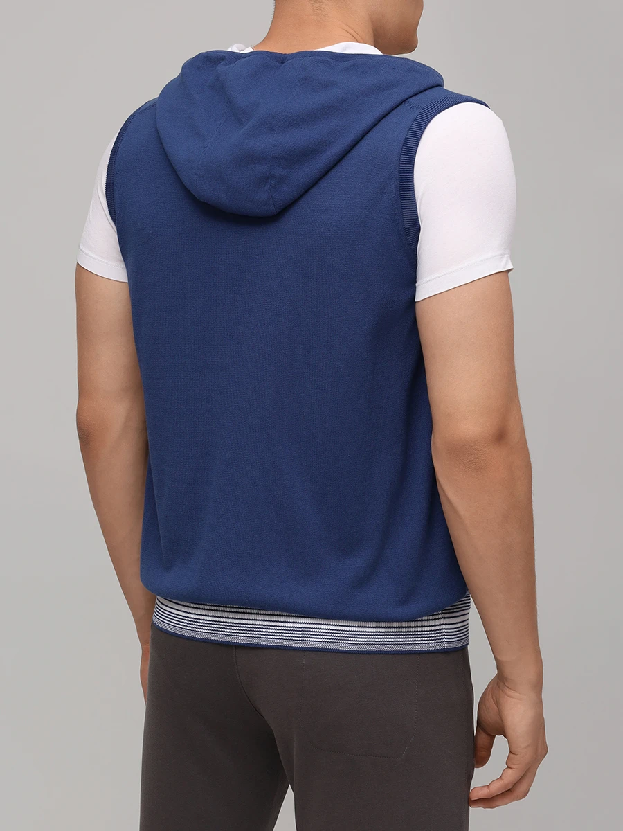 Жилет однотонный