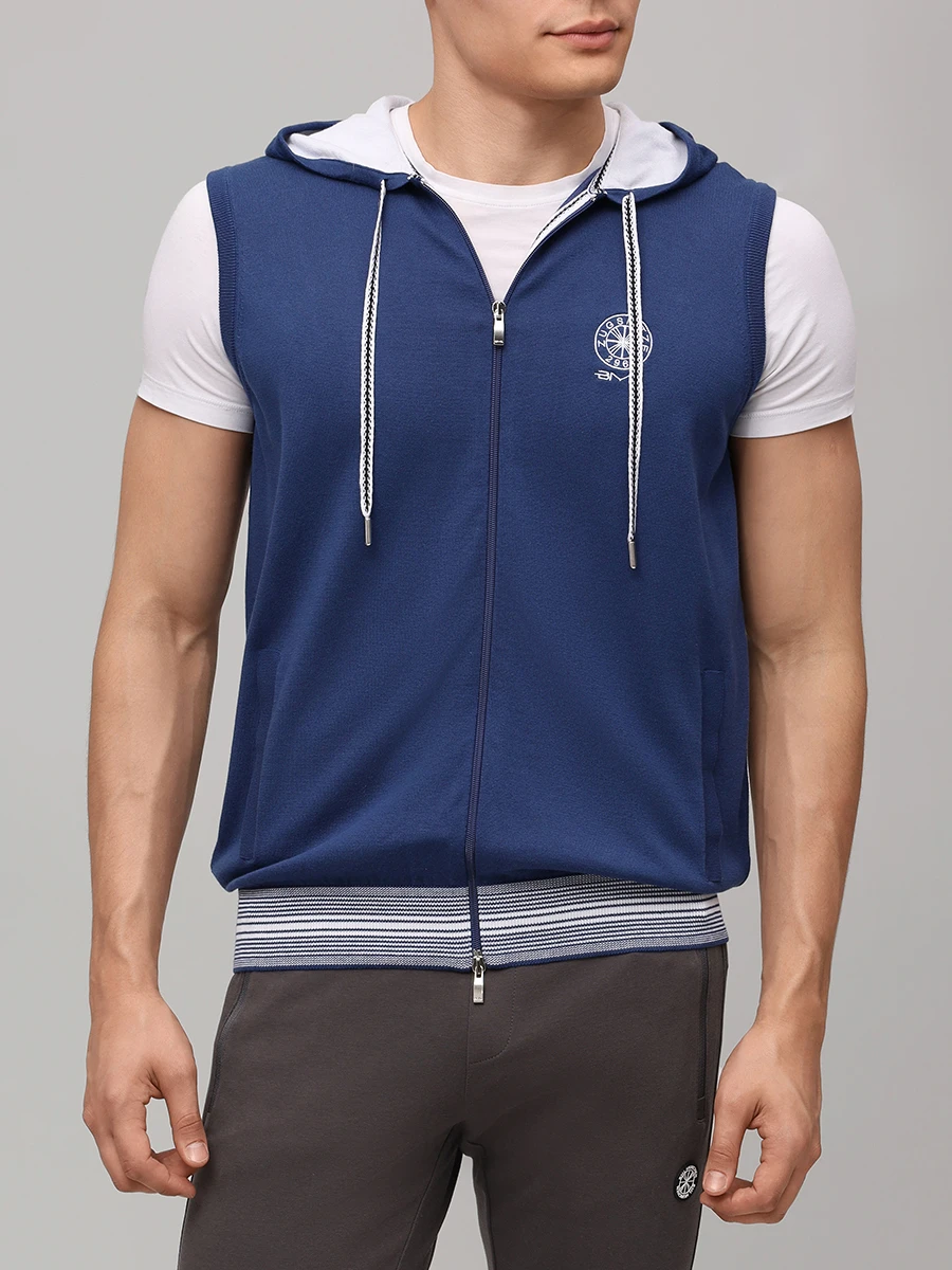 Жилет однотонный