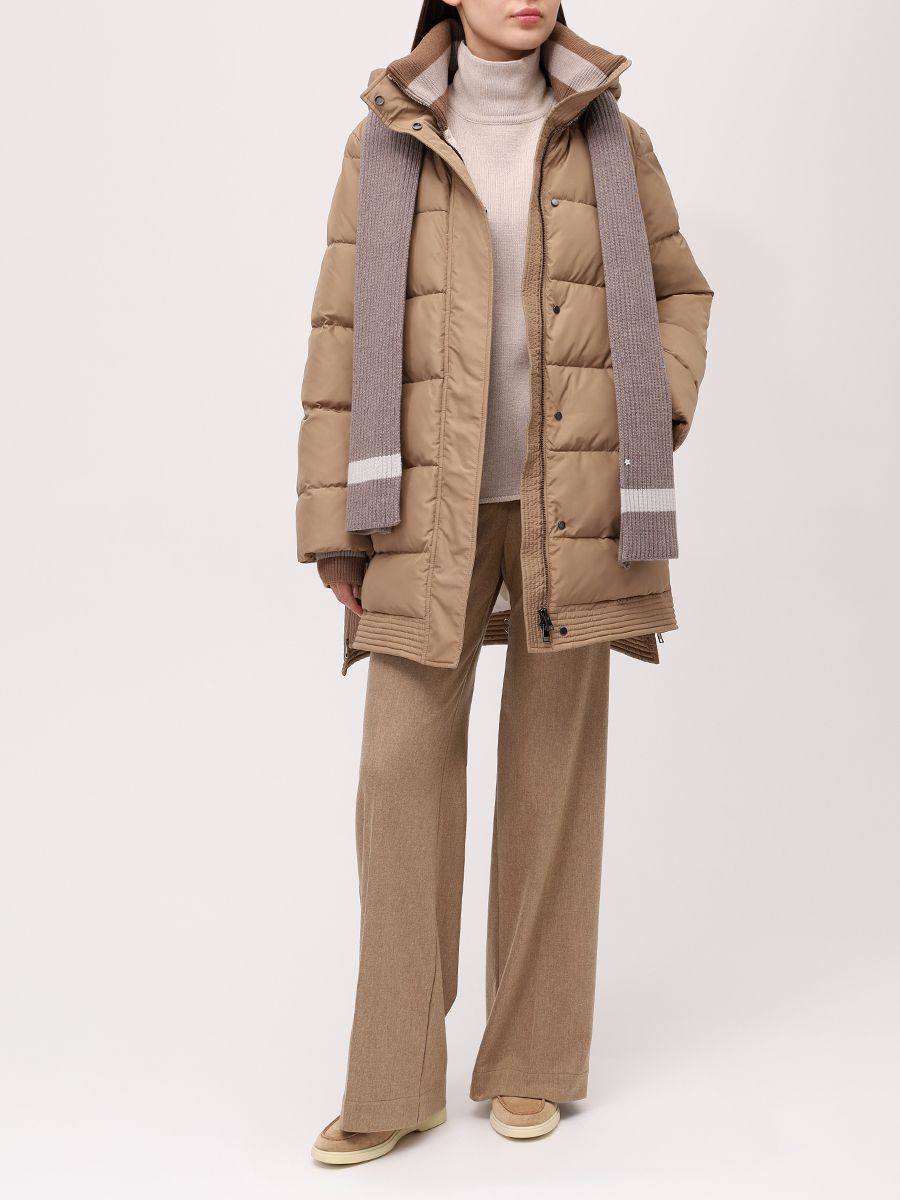 Куртка стеганая с шарфом