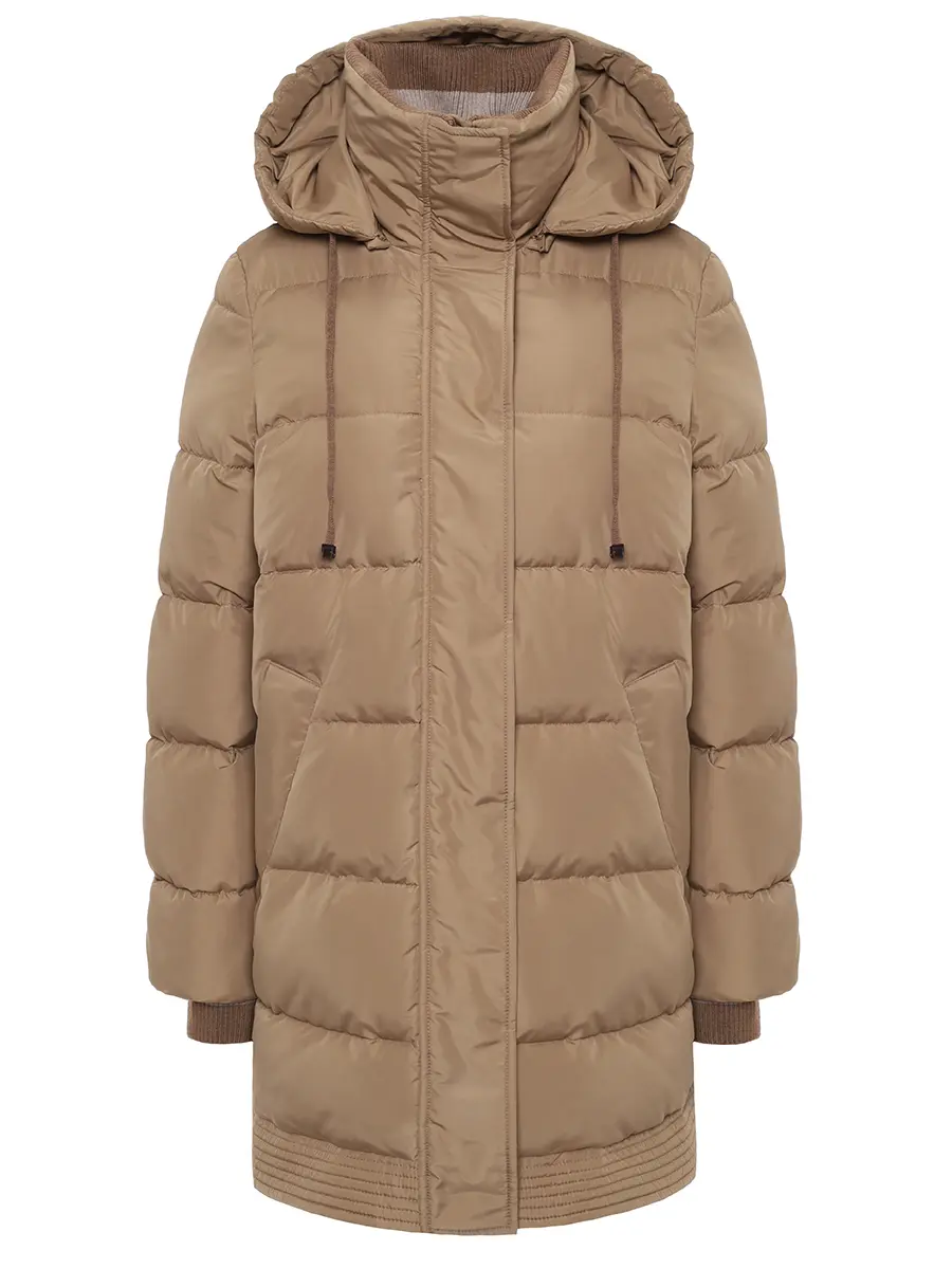 Куртка стеганая с шарфом