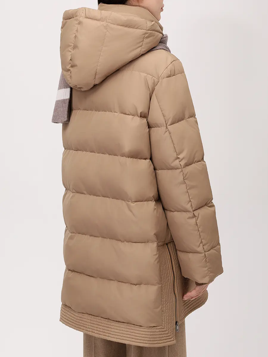 Куртка стеганая с шарфом