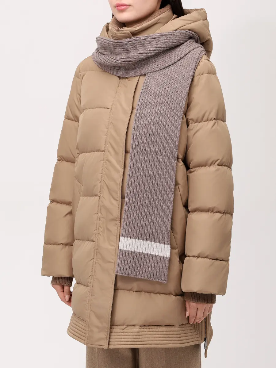 Куртка стеганая с шарфом