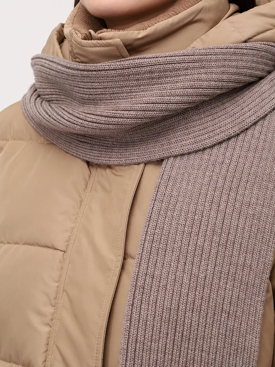 Куртка стеганая с шарфом