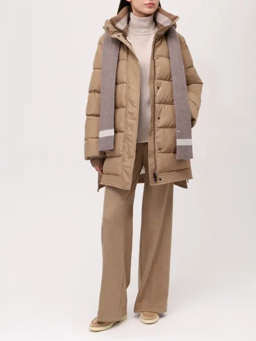 Куртка стеганая с шарфом LORENA ANTONIAZZI