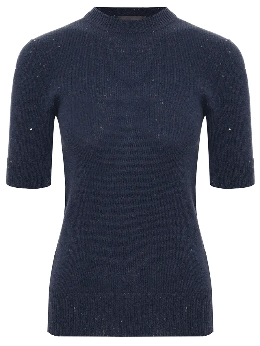 Джемпер шерстяной с пайетками