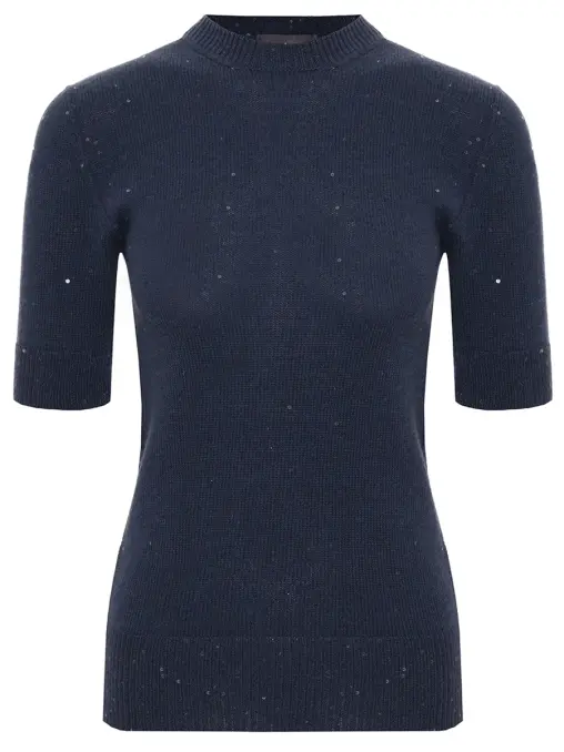 Джемпер шерстяной с пайетками LORENA ANTONIAZZI