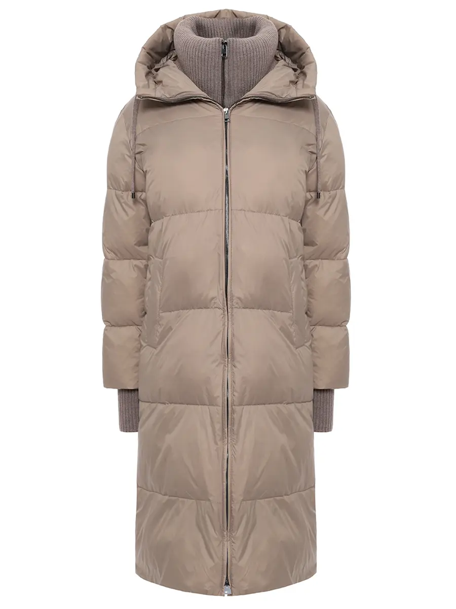 Куртка стеганая с шапкой