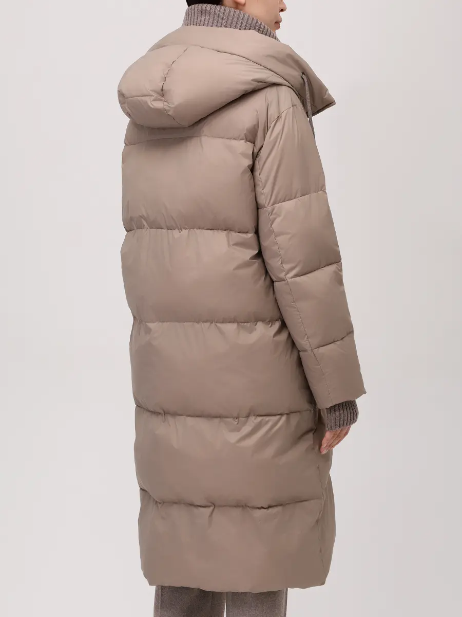 Куртка стеганая с шапкой