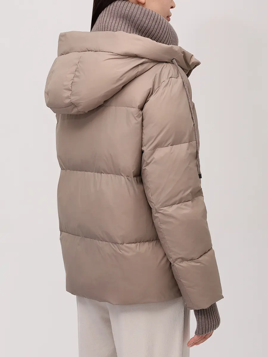 Куртка стеганая с шапкой