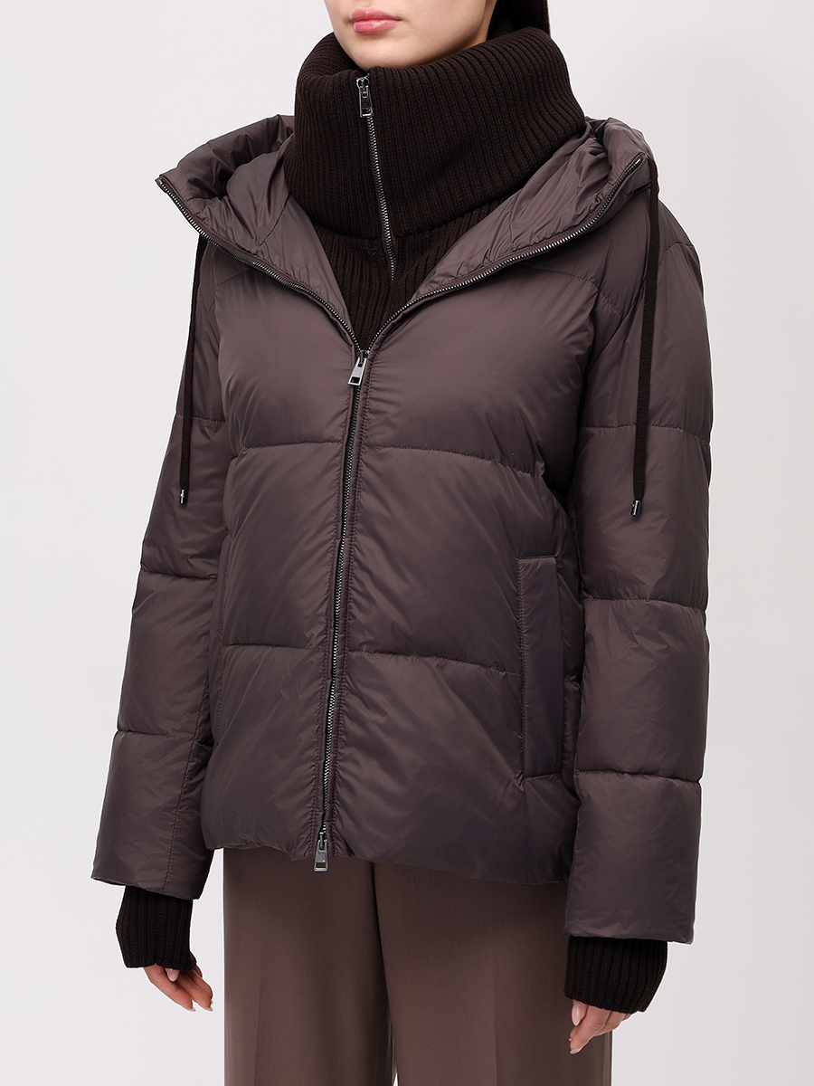 Куртка стеганая с шапкой