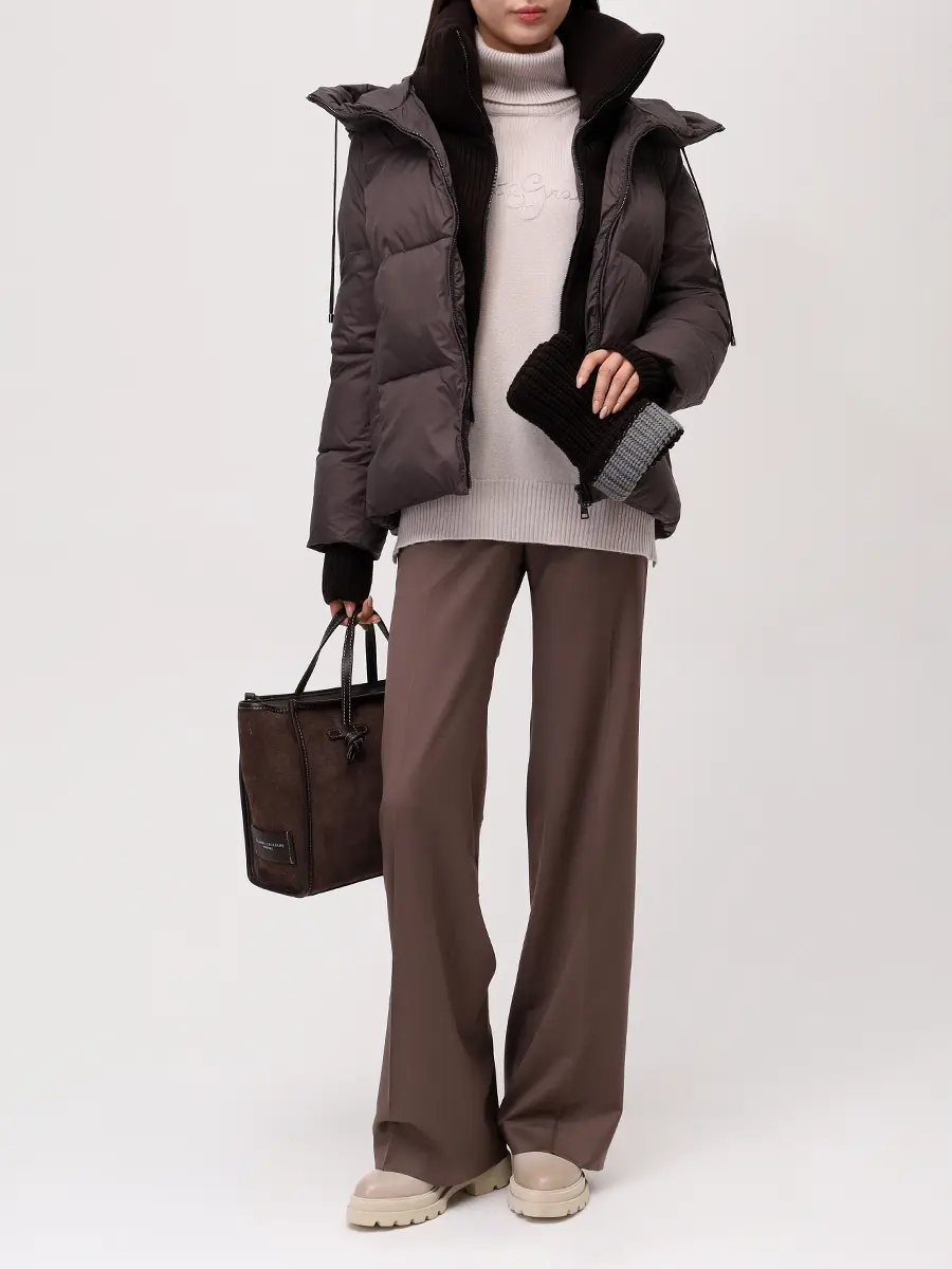 Куртка стеганая с шапкой