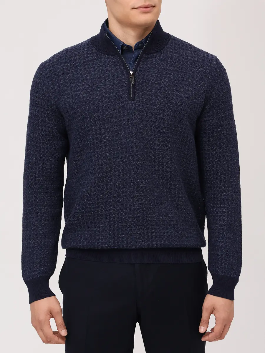 Джемпер из шерсти и хлопка