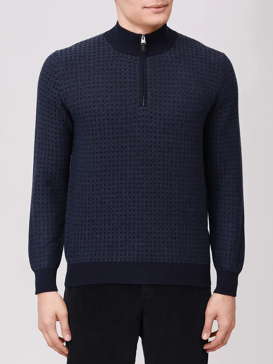 Джемпер из шерсти и хлопка