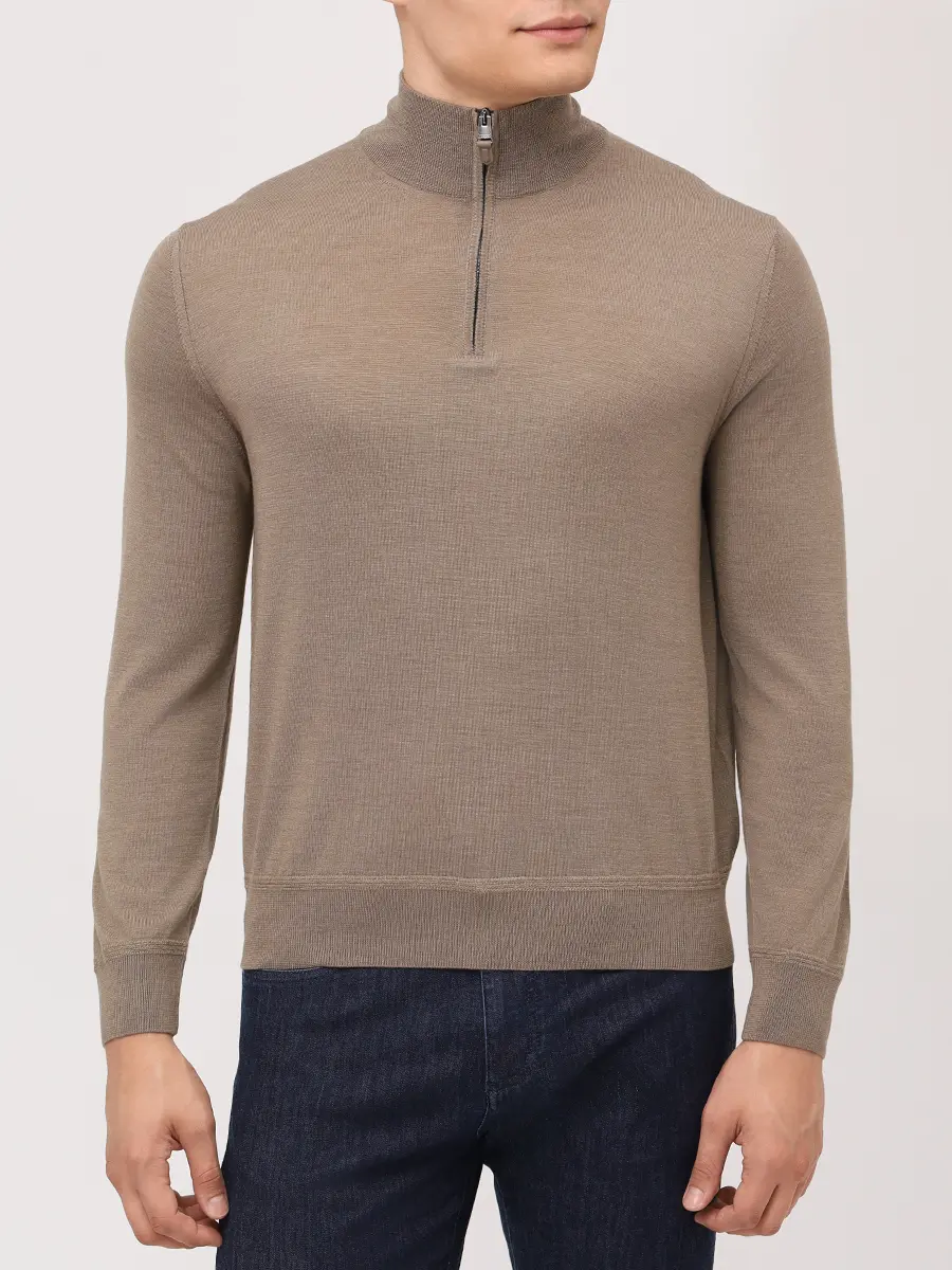 Джемпер из шерсти и шелка