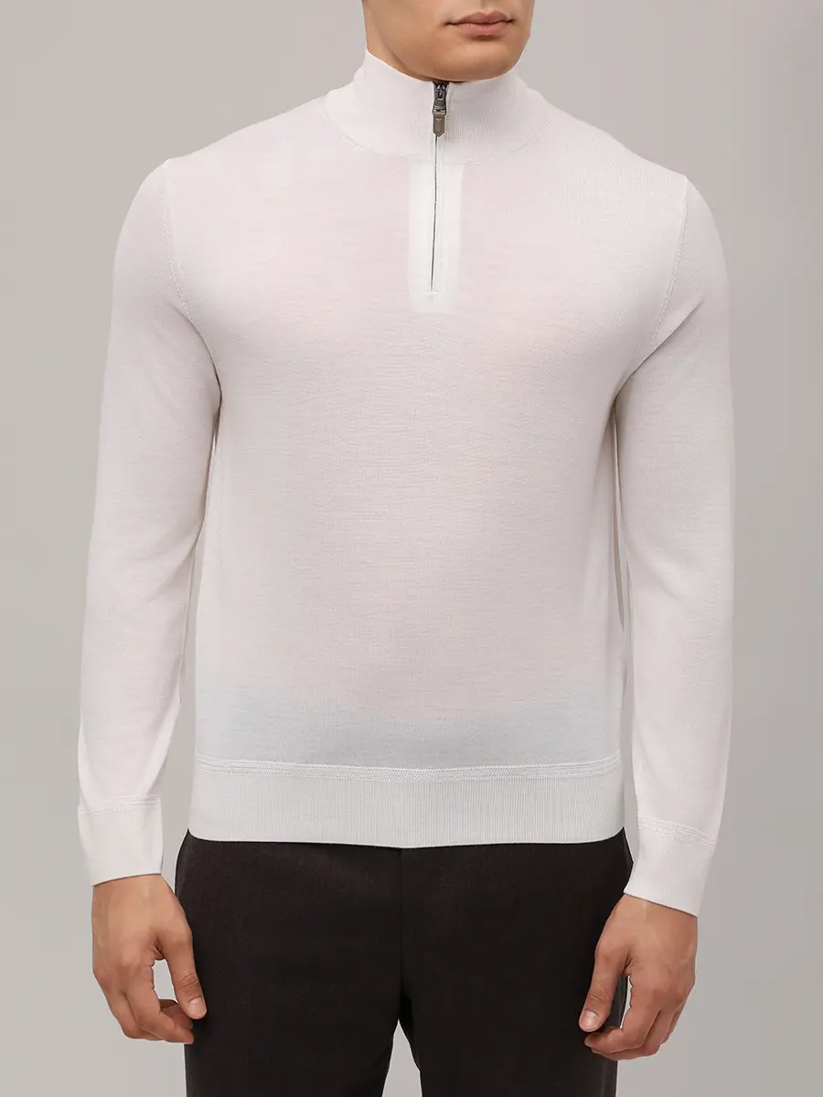 Джемпер из шерсти и шелка