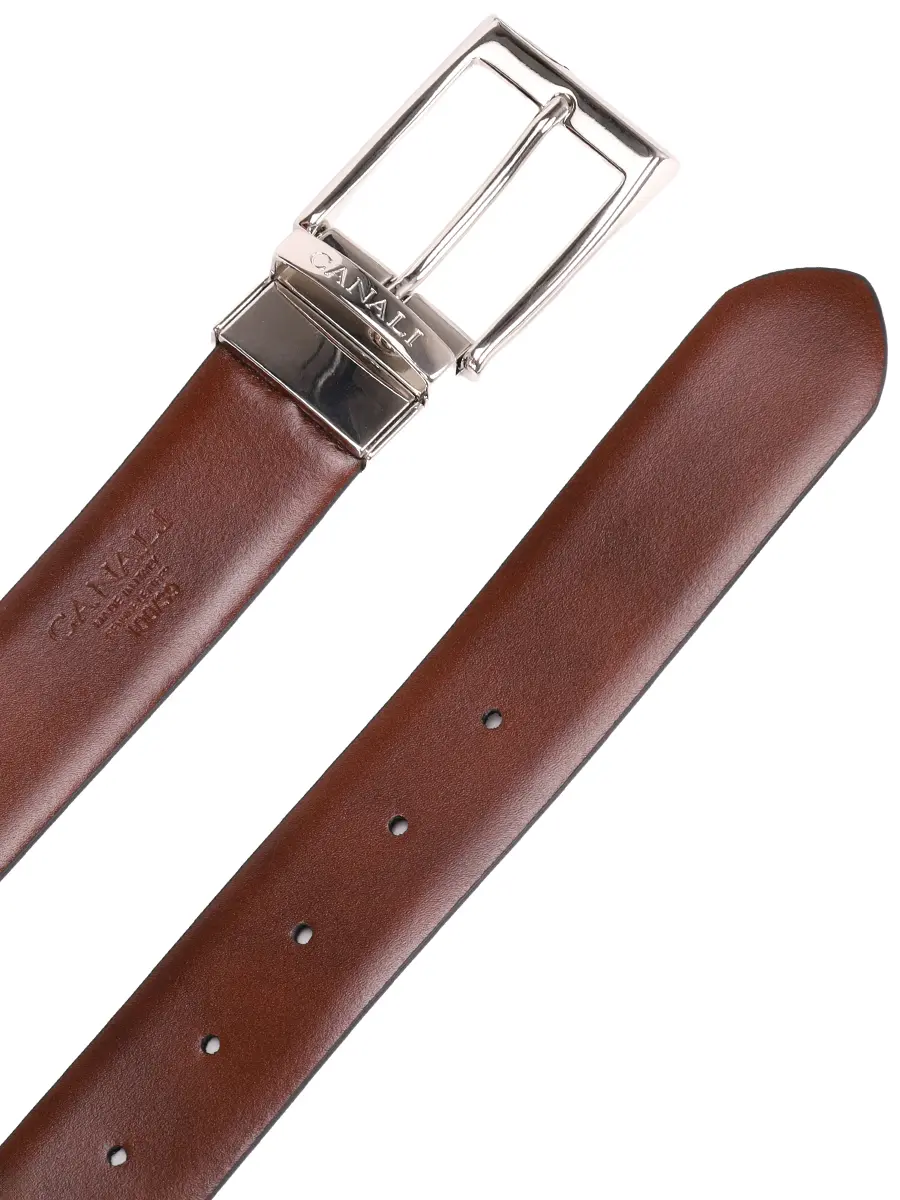 Ремень двусторонний кожаный