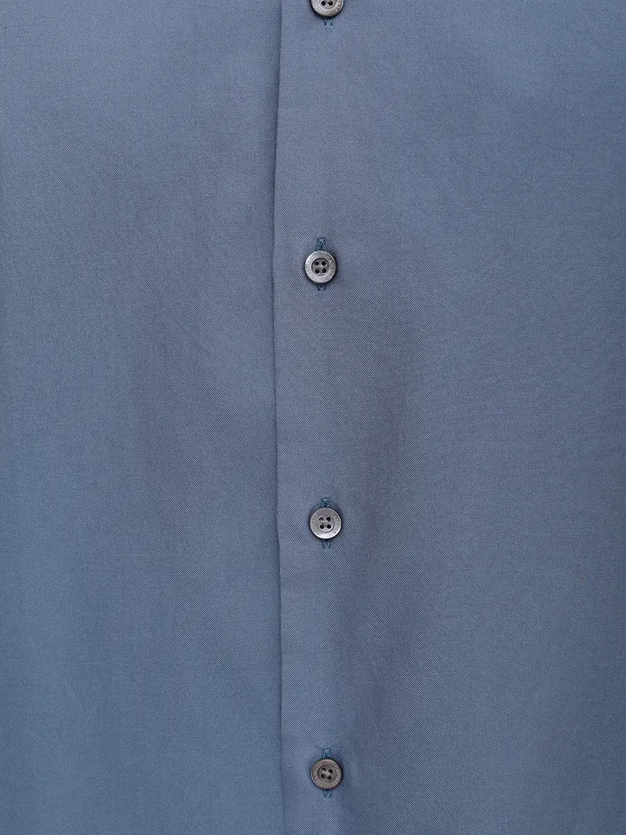 Рубашка Regular Fit из хлопка и шелка