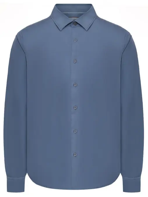 Рубашка Regular Fit из хлопка и шелка CANALI