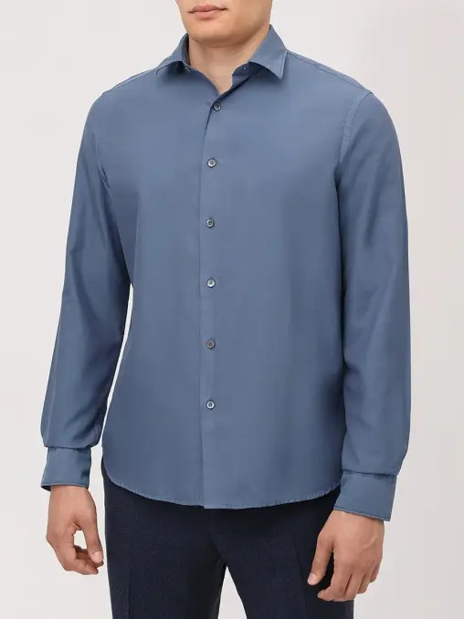 Рубашка Regular Fit из хлопка и шелка CANALI