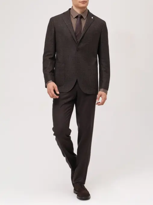 Рубашка Regular Fit из лиоцелла и хлопка CANALI