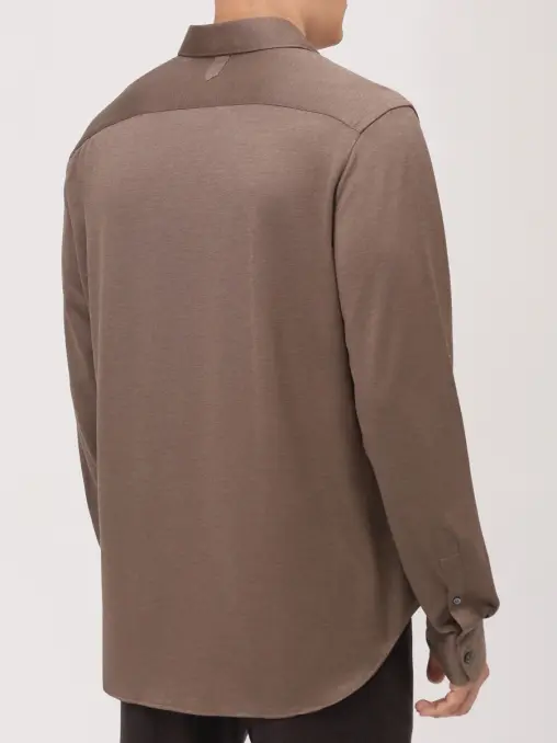 Рубашка Regular Fit из лиоцелла и хлопка CANALI