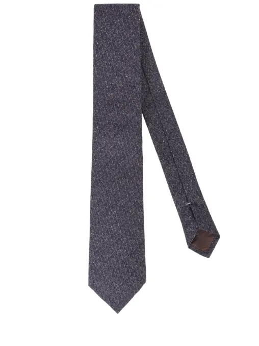 Галстук из шелка и шерсти CANALI