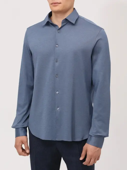 Рубашка Regular Fit из лиоцелла и хлопка CANALI