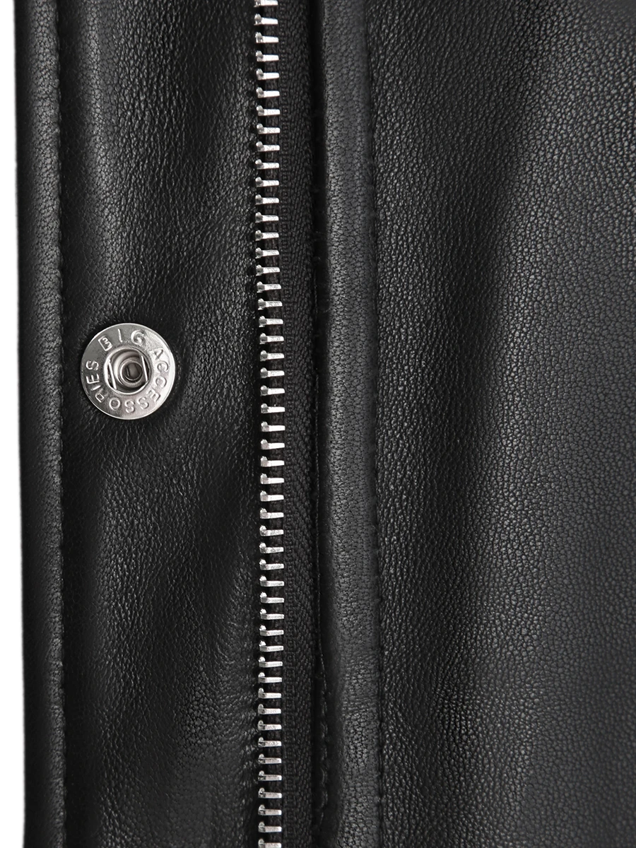 Парка кожаная