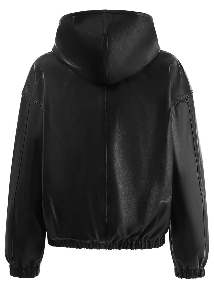 Бомбер кожаный