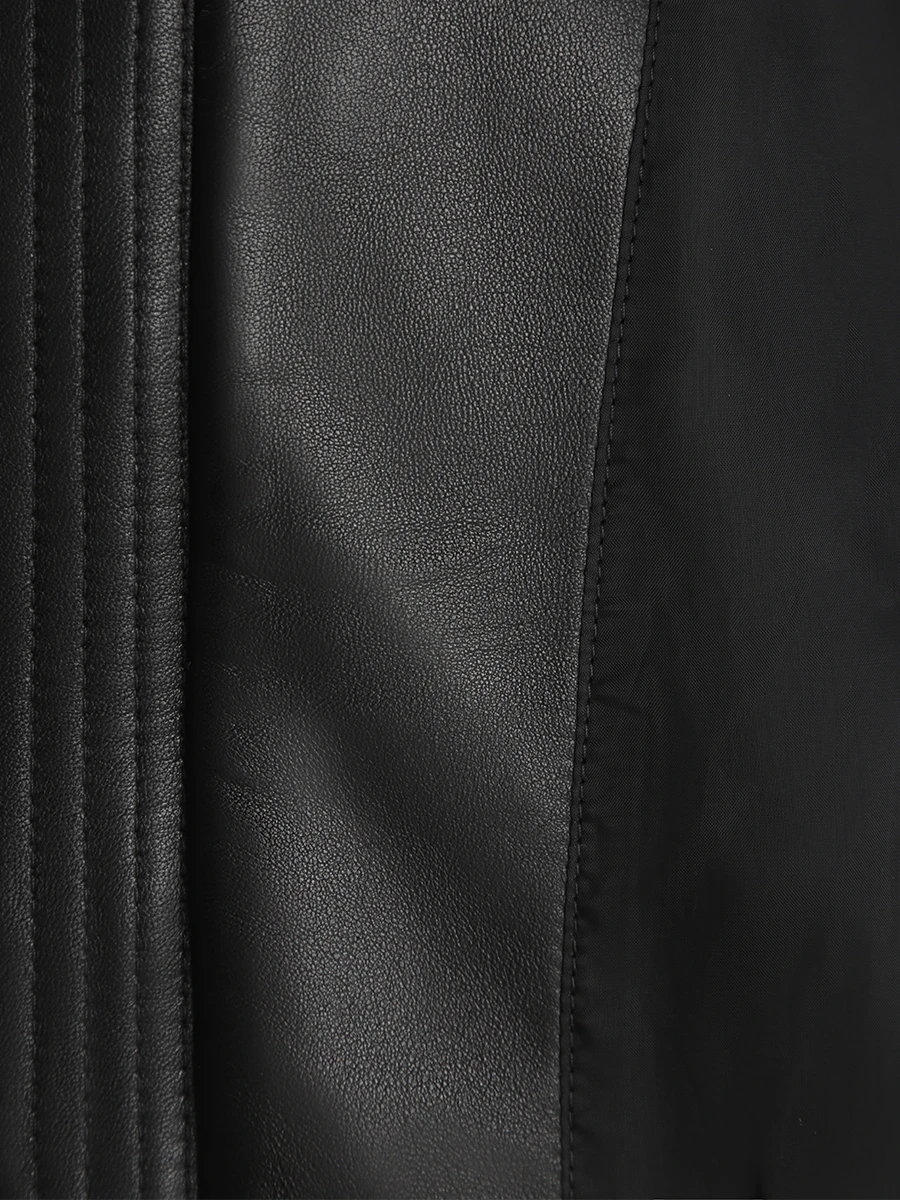 Бомбер кожаный